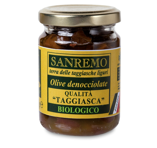 Olive Taggiasche in Olio extra vergine di oliva 130 gr