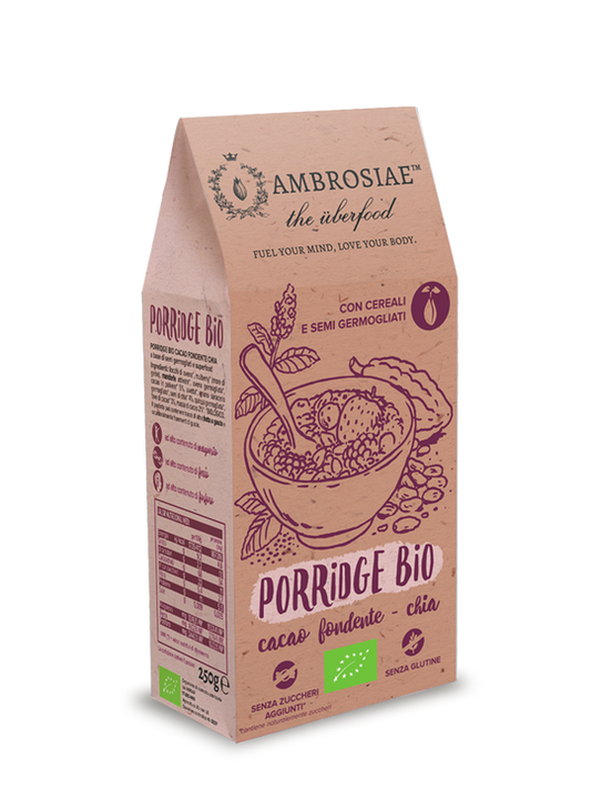 Porridge Bio Cacao fondente e Chia - Ambrosiae